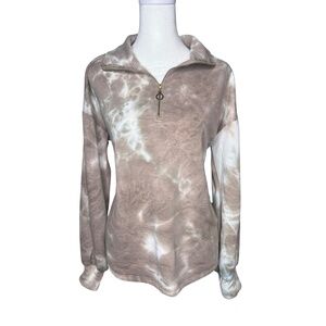 Entro Tie-Dye Quarter Zip Pullover – Size Small
